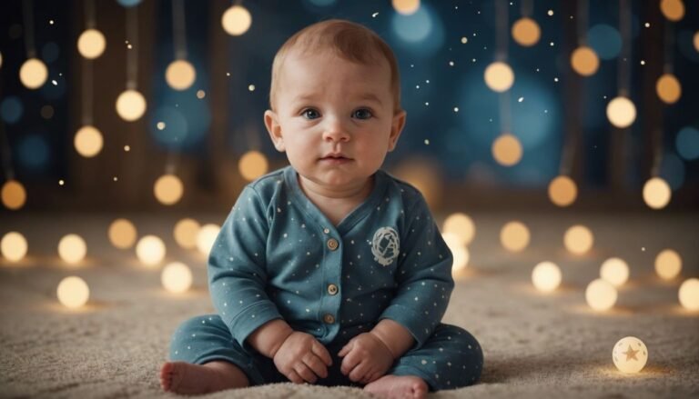 Dreamy image of a baby boy with spiritual symbols, representing the spiritual meanings of a baby boy in a dream.