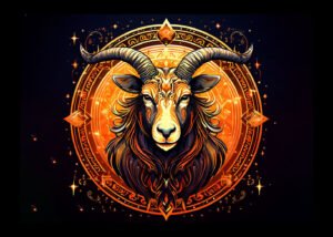 Powerful Capricorn emblem designed