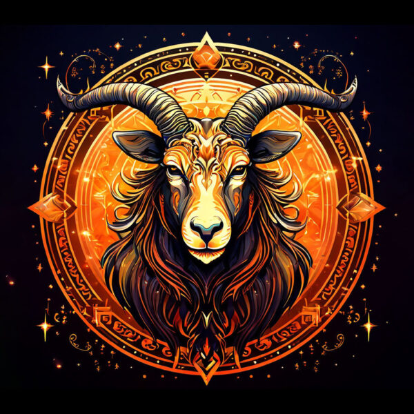 Powerful Capricorn emblem designed