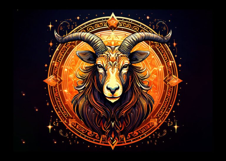 Powerful Capricorn emblem designed