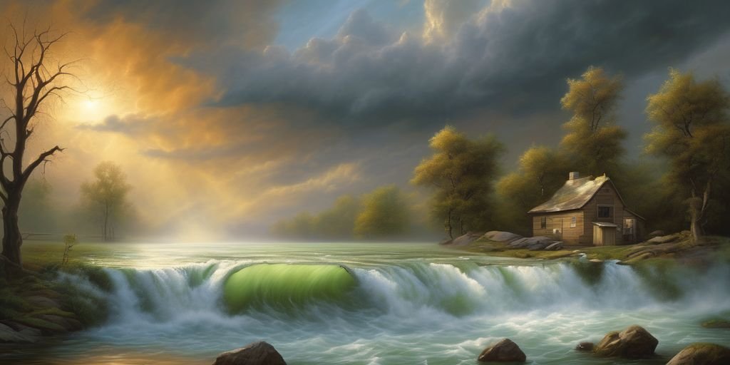 spiritual flood dream interpretation symbolic