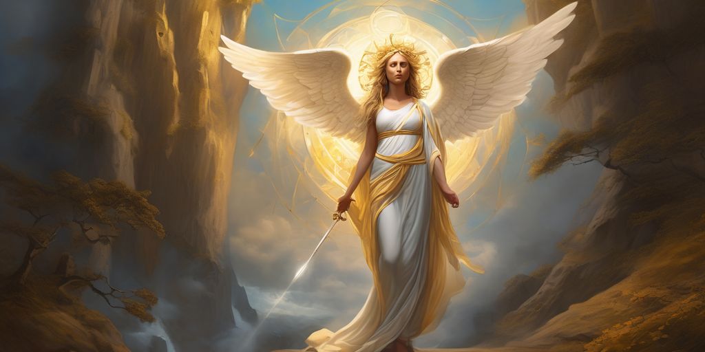 spiritual symbols angelic figures path of life journey